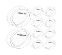 DIYEAH Paquete De 10 Insignias De Acrílico Con Foto Personalizables Botones Grandes De 75 Mm Para Proyectos Y Atuendos De Moda
