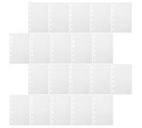 DIYEAH Paquete De 6 Libro de Hojas Sueltas de Papel de Liberación A6, 6 | Insertos en Blanco para Carpeta, Papel Blanco de 120 Hojas, Organizador de Pegatinas, Recambio