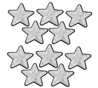 DIYEAH Parches De Estrellas y Lentejuelas Termoadhesivos 10 Unidades Colores Variados Para Niños y Adultos Decoración De Ropa, Sombreros y Mochilas Uso Manual Diy Verano