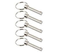 DIYEAH Pasadores de Seguridad de Acero al Carbono Bola y Resorte, 5 Piezas 6x32 Mm, para Construcción Naval y Accesorios de Barco, Pasador de Acoplamiento Rápido para Tapas Bimini, Uso