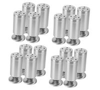 DIYEAH Patas De Gabinete De Acero Inoxidable Pesado Deber Patas Altas del Sofá Pata De Mueble Reemplazo Sofa Patas del Sofá Patas De La Silla Silver 4 Piezas X 4