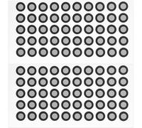 DIYEAH Pegatinas Reflectantes Película Pet Negra para Escaneo 3D Puntos de Marcado 100 Unidades de Alta Reflexión y Resistencia Ideales para Inspección y Análisis