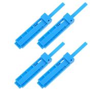 DIYEAH Pelacables Herramienta Compacta Agarre Cómodo y Seguro de Fibra Óptica y Cable Coaxial de Plástico Azul Pack de 4 Unidades para Telecomunicaciones