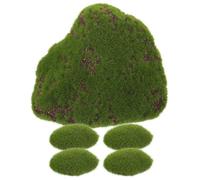 DIYEAH Piedra de Musgo Artificial Textura Aterciopelada y Forma de Piedra Realista para Decoración de Escritorio y Micro Paisaje, Espuma Resistente y Práctica