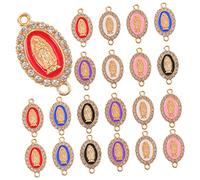 DIYEAH Piezas Colgante Nuestra Señora hogar encantos de dama de gracia oro cuelga pendientes para amiga pulsera haciendo colgante encantos para la joyería de bricolaje aleación