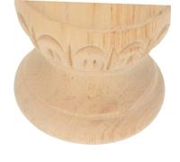 DIYEAH Pineapple Post Cap Unfinished Wood Baluster Topper DIY Staircase Finial For Bed Posts And Fence Columns Easy To Paint Wooden Roman Column Decoration Versatile Handcrafted Furniture