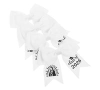 DIYEAH Pinzas Cabello de Graduación 2026, 4 Piezas, Lazos Grandes de Satén en Color Claro Class Of 2026, Accesorios para Fiesta y Decoración de Graduación, Clips para Mujer