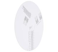 DIYEAH Placa de Calibración Antideslizante para Cápsulas de Tocadiscos de Vinilo Acrílico Blanco Herramienta Precisa para Ajuste de Distancia y Calibración de Aguja Uso Profesional