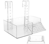DIYEAH Plataforma Colgante para Tortugas Acuáticas para Diseño Ahorrador de Espacio, Resistente y Fácil de Instalar, Fabricada en Acrílico Duradero para Acuarios y Terrarios