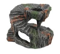 DIYEAH Plataforma para Tomar el Sol para Tortugas Acuáticas Terraza Decorativa de Resina Resistente al Agua Diseño de Escalón para Facilitar la Subida Adorno de Acuario Adecuado para