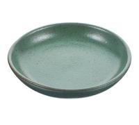 DIYEAH Plato para Servir Aperitivos de Cerámica Verde Redondo Buena Ventilación para Mantener Frutas en Buen Estado Adecuado para Restaurantes y Bares Reutilizable