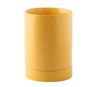 DIYEAH Porta Palillos de Cerámica Amarillo, 1 Juego con Base