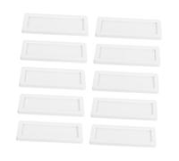 DIYEAH Portaetiquetas Magnéticos para Oficina Imanes de Goma y Funda Transparente, Resistente y Fácil de Colocar, 10 Piezas de Color Claro para Identificación en Estantes