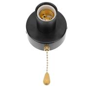 DIYEAH Portalámparas Cadena de Tracción para Lámpara de Techo y Aplique de Pared Cadena de Cuentas Negra de 5 CM Interruptor Colgante Fácil Instalación para Iluminación Interior