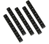 DIYEAH Portalápices Portátil y Anti Desorden para Bolígrafos de Uñas de Plástico Negro Pack de 5 Unidades 5 Compartimentos para Uso Personal y Salones de Uñas