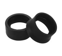 DIYEAH Protectores Oculares de Goma Suave para Microscopio y Telescopio Terrestre, 2 Pares (Copa Ocular 9 Mm Gruesa y Copa Ocular Plegable 12 Mm Ángulo Plano), Cubierta Antipolvo