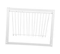 DIYEAH Puerta Jaula de Marco Metálico Grueso Diseño Resistente para de Carrera Instalación Sencilla Puerta Trampa para Entrada Segura de Aves Mantenimiento Fácil