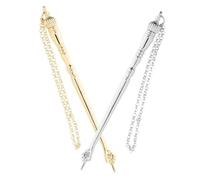 DIYEAH Puntero Bíblico de Metal para Lectura Precisa Torá, Herramienta Portátil de Aleación de Zinc Diseño Elegante para Ceremonias Judías y Estudio de Escrituras, 2 Piezas