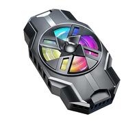 DIYEAH Radiador De Calor y Enfriador De Teléfono Inteligente Recargable USB para Móviles, Ventilador Silencioso De Enfriamiento Rápido, Diseño Compacto para Uso Portátil Cualquier Lugar, Color Negro