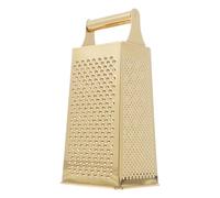 DIYEAH Rallador de Cocina Mango Antideslizante Dorado de 4 Lados en Acero Inoxidable Cocina para Cortar Verduras y Patatas