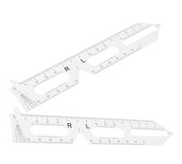 DIYEAH Regla de Distancia Pupilar Ligera 2 Unidades, Pupilómetro Portátil para Ópticos y Optometristas, Medidor Preciso para Gafas, Herramienta Multifunción para Medir Pupilas