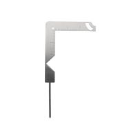 DIYEAH Regla de Encuadernación de Acero Inoxidable Herramienta Multifuncional para Scrapbooking Guía para Portadas de Libros y Álbumes Plantilla de Corte y Espaciador para