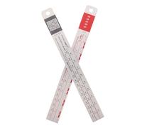 DIYEAH Regla de proporción de pintura para coche (2 unidades) - Herramienta de mezcla de recubrimientos automotrices - Regla de escala de medición - Varilla de metal para mezclar pintura de