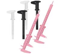 DIYEAH Reglas Calibradoras para Cejas 6 Pcs Tamaño Portátil Calibrador de Plástico para Micropigmentación Profesionales y Salones de Belleza Uso en Microblading Diseño Facial