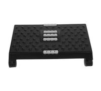 DIYEAH Reposapiés Plástico Antideslizante con Bordes Redondeados Resistente y Estable Pequeño Portátil para Oficina Hogar y Baño Soporte Ergonómico para Descanso de Pies Ajustable Altura