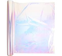 DIYEAH Rollo de Película para Envolver Flores 40x15 M 1.8 Milímetros Material para Embalaje Floral Iridiscente Rojo Dorado para Manualidades y Envolturas de Flores