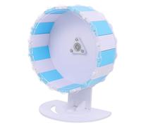 DIYEAH Rueda para Hámster de 18 CM Soporte Color Azul y Rueda de Ejercicio Creativa para Mascotas Pequeñas como Hámster y Jerbo Accesorio para Aumentar la Actividad Bienestar