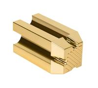 DIYEAH Sacapuntas Práctico para Cejas y Delineador, Plástico Dorado | Herramienta Cosmética Ligera, Afilado sin Astillas, Fácil de Sujetar, para Lápices de Ojos y Cejas