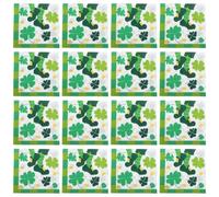 DIYEAH Servilletas de Papel y Versátiles Diseño de Trébol 20 Resistentes al Desgarro para Fiesta Temática Irlandesa para Cenas y Decoraciones Navideñas