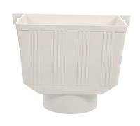 DIYEAH Sistema de Captación de Agua Lluvia Cubo Recolector y Adaptador de Bajante en Pvc para Uso en Canalones Domésticos