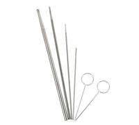 DIYEAH Sonda Serpiente Acero Inoxidable para Determinar Género Punta Redonda Profesional para Reptiles Pitones Bambú Suministros De Salud