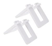 DIYEAH Soporte de Estacionamiento para Bicicletas de y Patinetes Estante de PVC Blanco para de Usar y Duradero