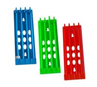 DIYEAH Soporte para Anillos de Paloma Mensajera Colgante Multicolor, Organizador Compacto de 3 Piezas, Marco de Anillas para Patas de Pájaros, Estante para Suministros de Aves