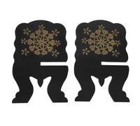 DIYEAH Soporte para Libros de Madera Negra Desmontable Atril Portátil para Biblia y Libros Sagrados Estantería Independiente Pequeña para Lectura en Iglesias Hogares y Escuelas