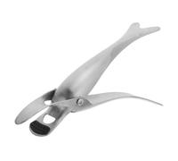 DIYEAH Soporte para placas calefactoras: Soporte para placas de acero inoxidable 304 resistente al calor con punta de silicona antideslizante, utensilio de cocina para freidora de aire, microondas y