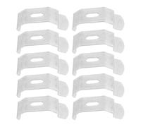 DIYEAH Soportes de Instalación para Persianas Verticales 4,9 X 2 Cm Acero Inoxidable Clips de Montaje Pared Reparación Persianas Hogar Oficina Pack 10 Piezas