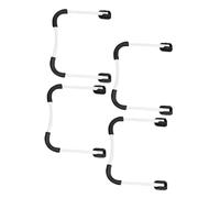 DIYEAH Soportes De Mesa Plegables Metálicos Forma De u Extensores Antideslizantes, Patas Plegables Negras para Escritorio y Cama, 2 Juegos De 2 Piezas, Uso Multifuncional para Muebles, Proyectos DIY