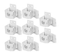 DIYEAH Soportes de Montaje para Persianas de 1 Pulgada Caja Metálica de Perfil Bajo 8 Piezas Herrajes de Reemplazo para Cortinas Instalación Rápida para Ventanas en Hogar y Oficina