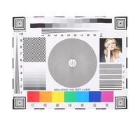 DIYEAH Tabla de prueba de enfoque de la cámara: Tabla de prueba de lentes - Tarjeta de calibración de color - Objetivo de enfoque de lentes para ajustes de calibración de cámaras de video IP