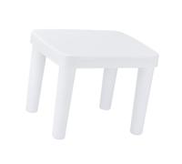 DIYEAH Taburete bajo Antideslizante para Taburete de Plástico Resistente para Baño y Salón Color Blanco Asiento Estable y Cómodo para Hogar Infantil