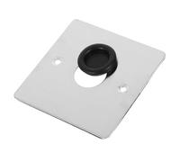 DIYEAH Tapa Ciega Metálica para Enchufe Eléctrico 86 Acero Inoxidable Salida de Cable Protección Segura Placas de Pared Decorativas para Techo y Pared un Juego