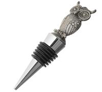 DIYEAH Tapón para Botellas de Vino Decorativo de Metal Forma de Búho Cierre Hermético Reutilizable para Mantener Frescura Adecuado para Fiestas y Uso Doméstico