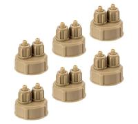 DIYEAH Tapones de Rosca Rápida para Reactor Casero de Co2, 6 Piezas | Abs Ingeniería Plástico, Sellado y Fácil de Usar, para Botella y Montaje DIY de Dióxido de Carbono