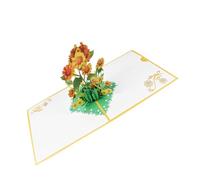DIYEAH Tarjeta de Felicitación con Diseño de Girasoles para Agradecimientos y Celebraciones Tarjeta de para Profesores y con Gran y Detalle para Ocasiones Especiales
