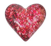 DIYEAH Tarjeta de Felicitación Romántica Figura de Corazón de Cristal Mini, Decoración Artesanal de Vidrio para Obsequio Mujer San Valentín, Diseño Rosa, Detalle Creativo para Ocasión