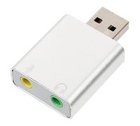 DIYEAH Tarjeta De Sonido USB Adaptador De Audio con Conector para Auriculares y Micrófono para Pc Laptop Streaming Gaming